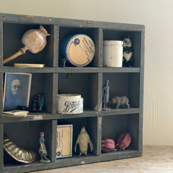 Vintage Blue French Nik Nak Trays