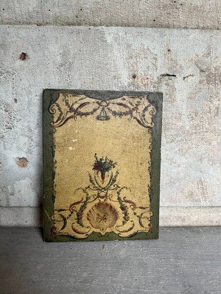 French Miniature Sample Study Oil Painting