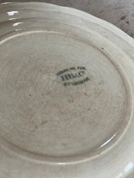 Vintage Transferware Terre de Fer Dishes