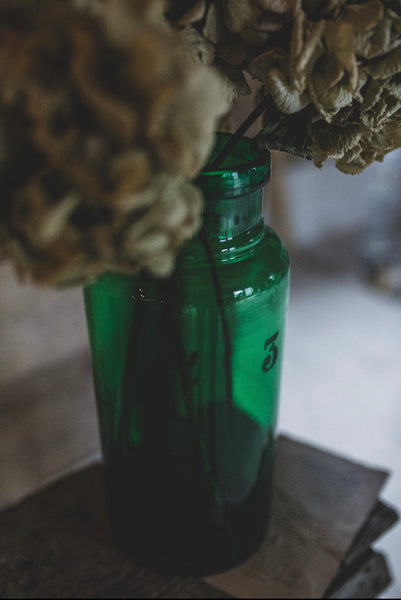 Parisian Etched Glass Bottle
