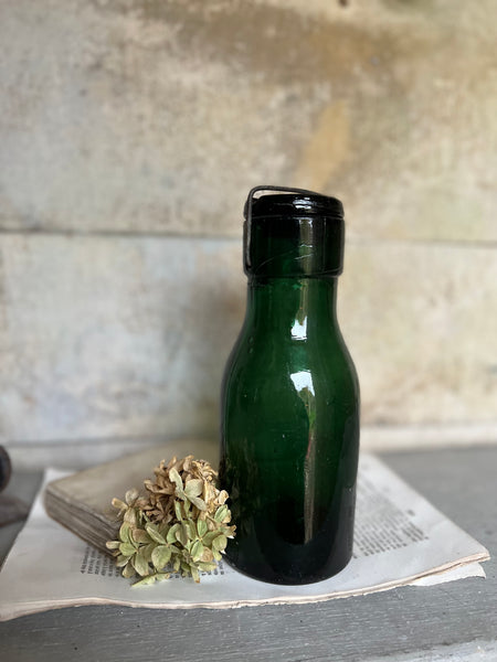 Vintage Green French Bottle