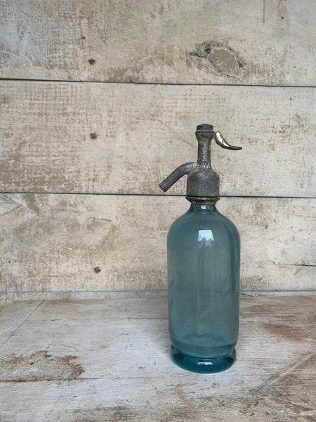 Light Blue Vintage Seltzer Bottle