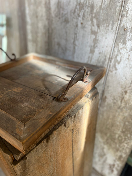 Vintage French Wooden Tray with handles