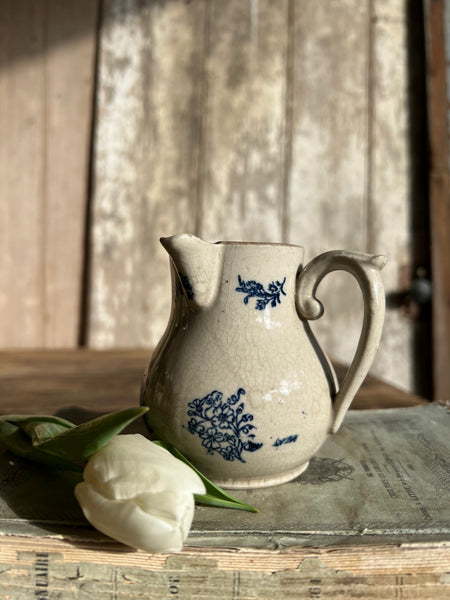 Small Vintage French St Uze Floral Jug