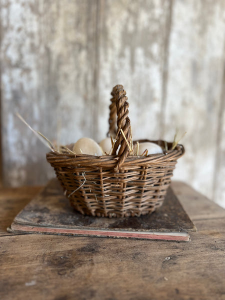 Vintage Handled Basket