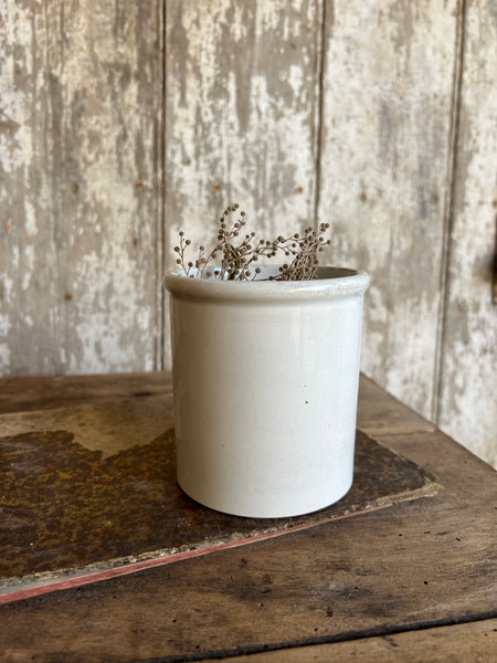 Small French Creil Et Montereau Antique Pot