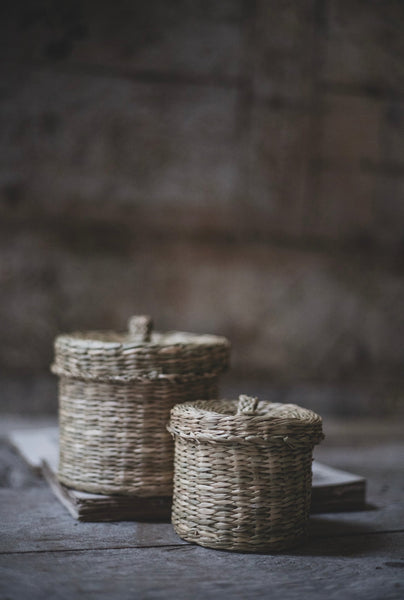 Pair of Seagrass Baskets