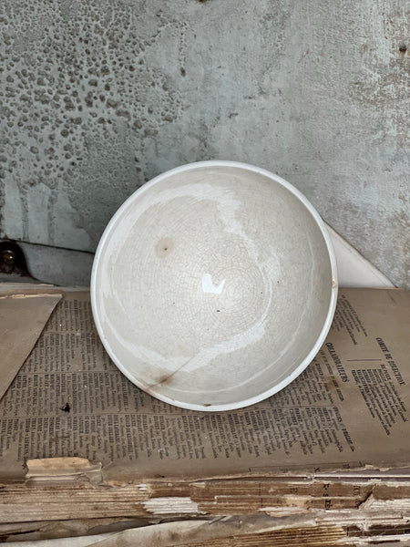 Rustic French Stencil Cafe au Lait bowl