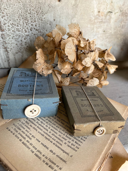 French Vintage Button Boxes