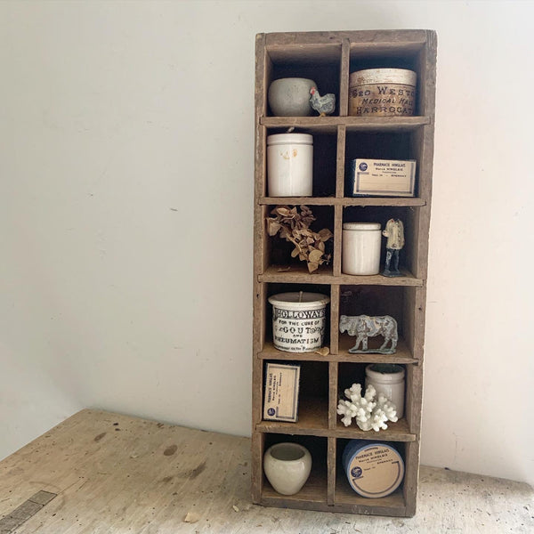 Mini Vintage Cubby Display
