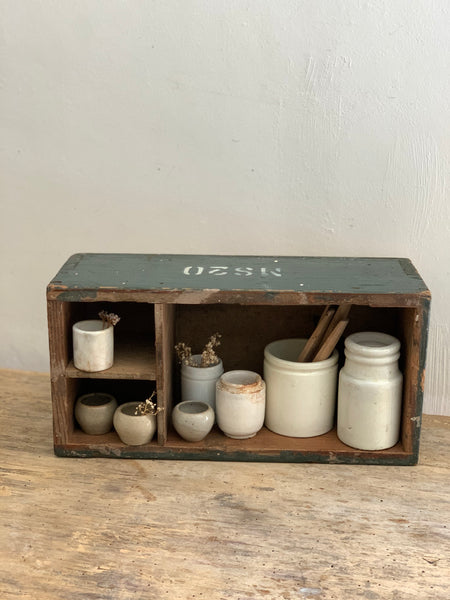 Vintage Wooden Cubby