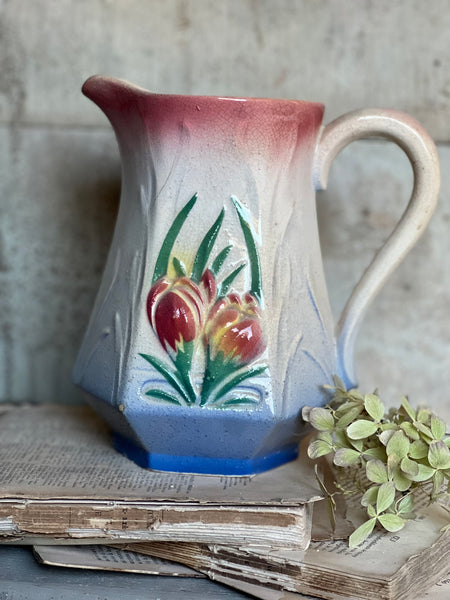 Vintage French Floral Jug