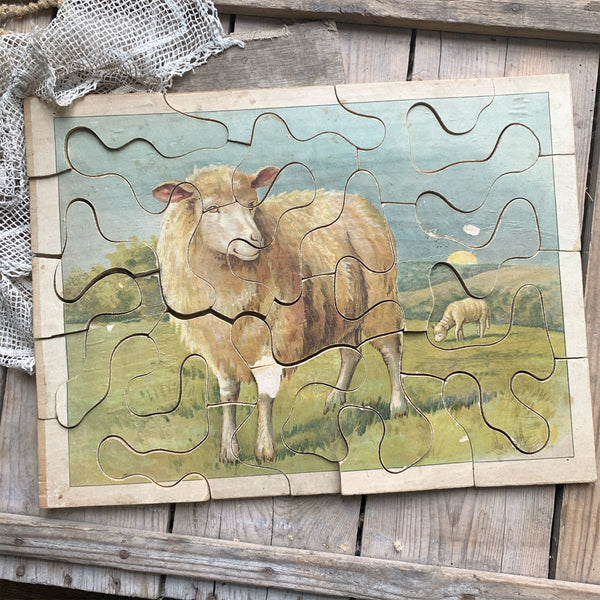 Vintage French Sheep Puzzle