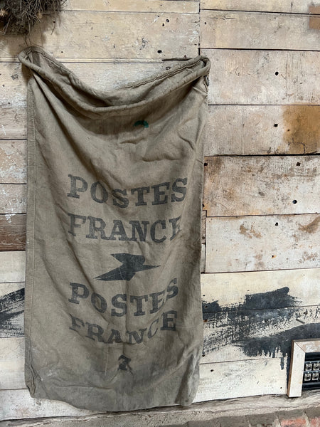 French Vintage Postal Sack Rustic