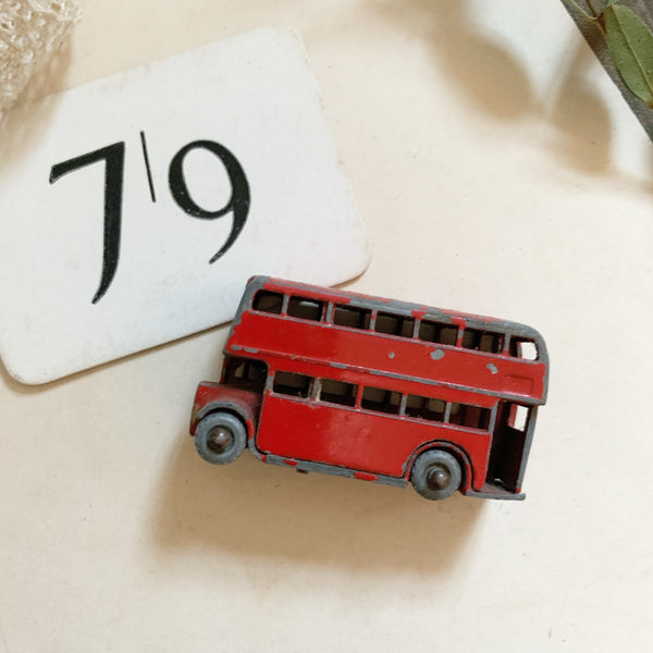 Vintage Red Bus Toy