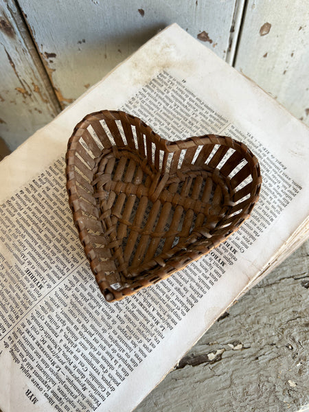 Miniature Heart Basket