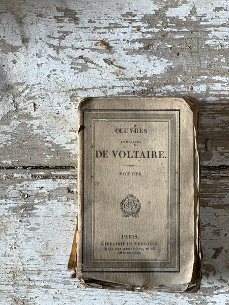 19th Century De Voltaire Book