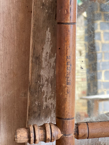Small Vintage Bamboo Mirror