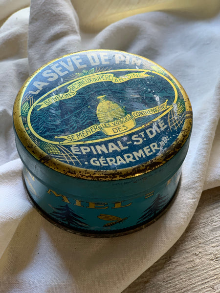 Vintage Metal French Tin