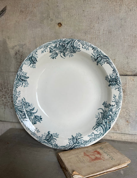 Large Vintage French Transferware Bowl