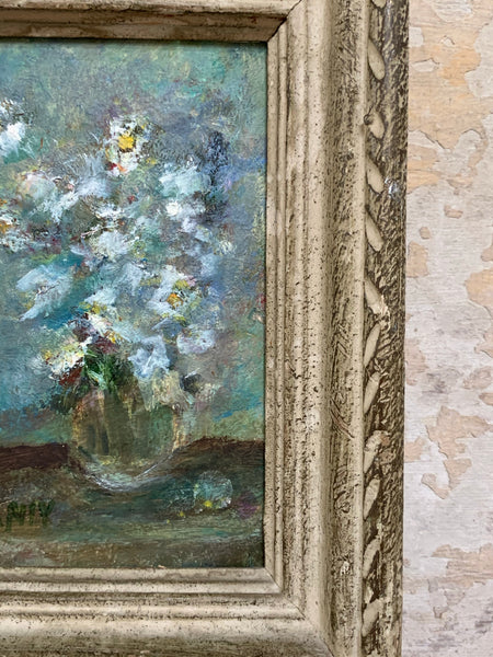 Small Vintage French Floral Painting