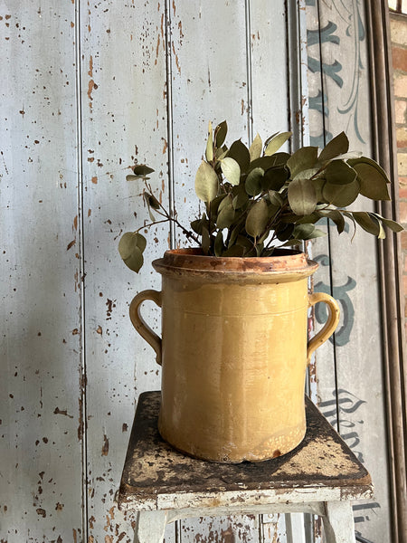 French Yellow Confit Jar