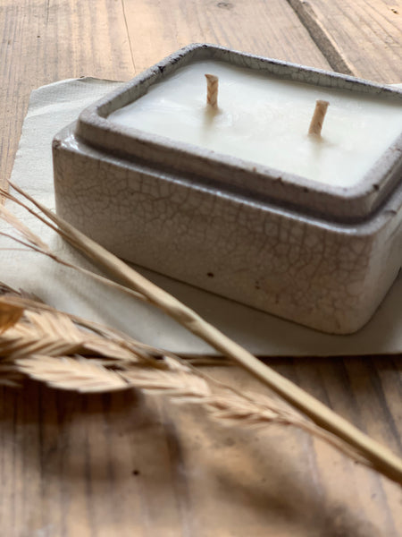 Rectangular Vintage Paste Pot Candle in Earl Grey & Cucumber