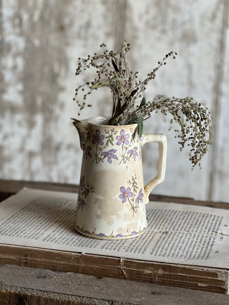 Vintage French Floral Jug