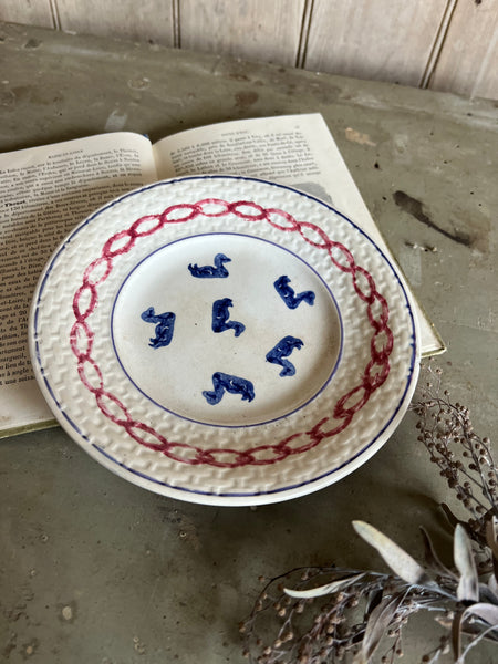 French Vintage Cute Duck Plate