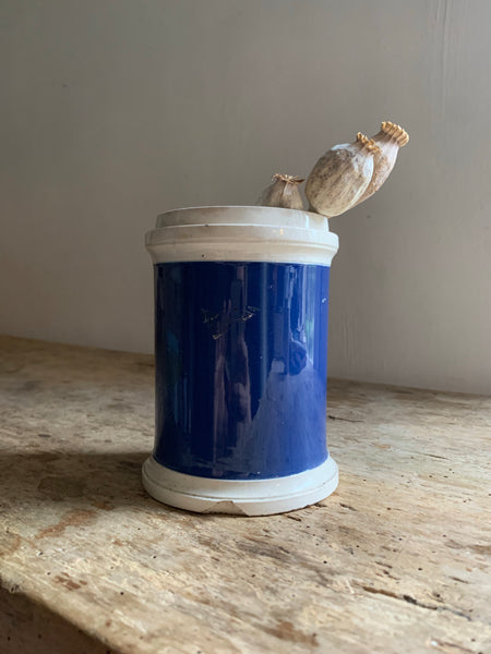 Gorgeous Deep Blue Antique Apothecary Jar