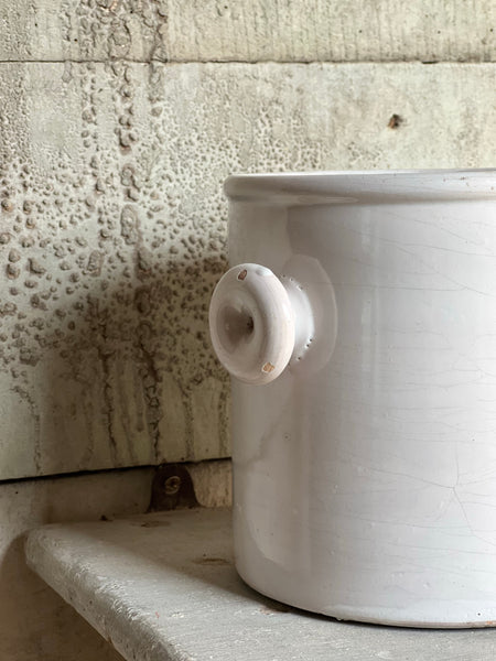 Antique White Confiture Pot
