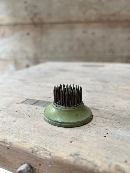 Green Vintage Flower Frog