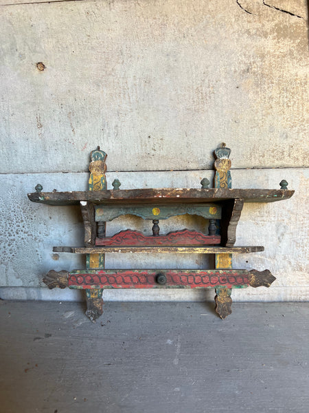 Vintage Folk Art Shelf