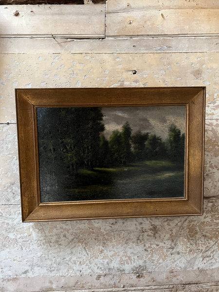 Large Landscape French Oil Painting