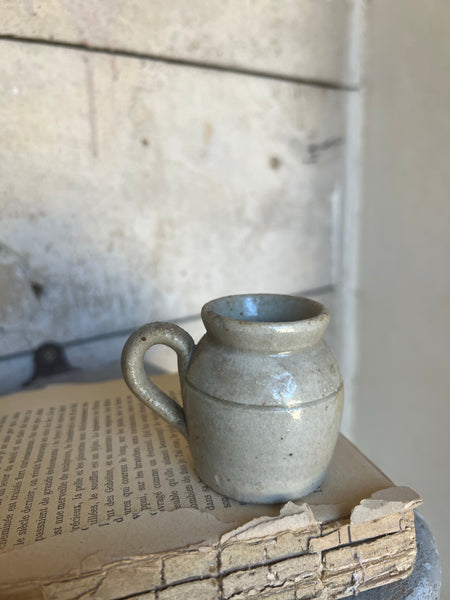 Vintage Stoneware Mini Bottle