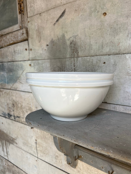 Stunning Large White French Mixing Bowl