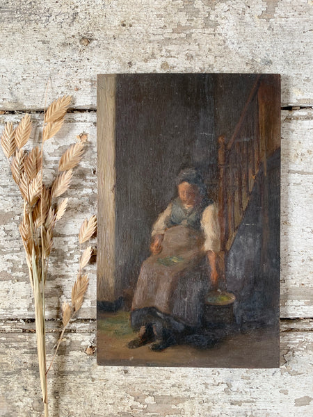 Dark French Lady Oil Painting