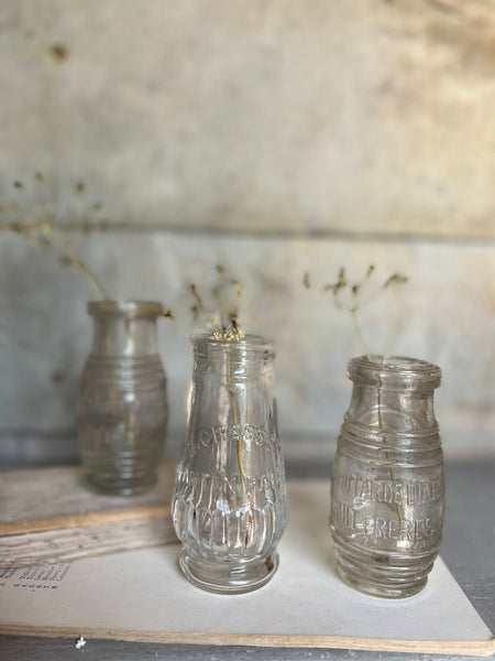 Vintage French Mustard Bottles