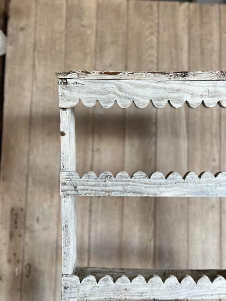 Vintage French Chippy Paint Shelves