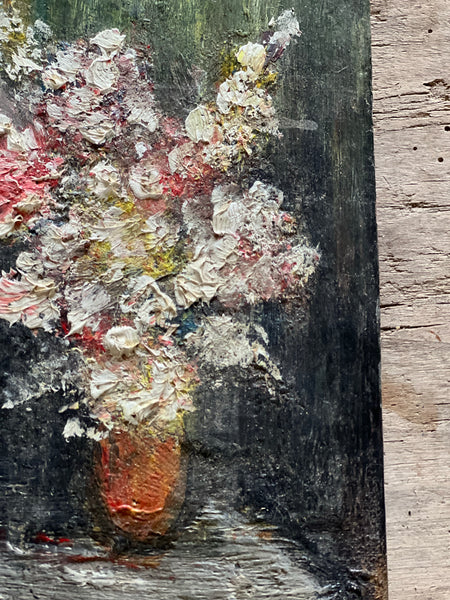 Small French Floral Oil Painting