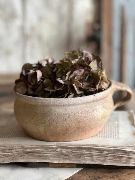 Earthenware Handled French Vintage Pot