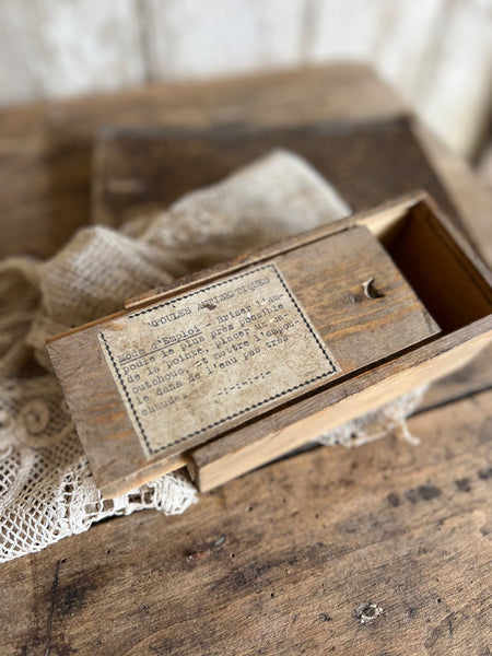 Sweet Rustic French Box