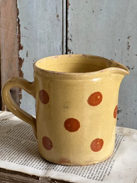 French Vintage Polka Dot Jug