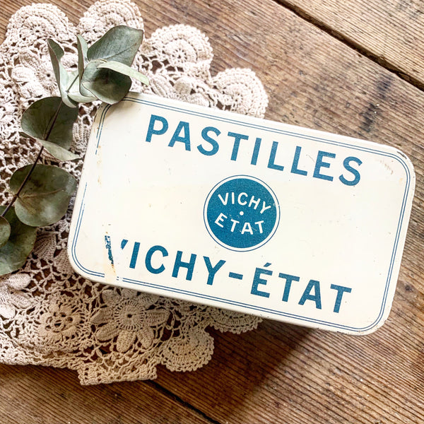 Vintage Large Vichy-Etoiles Tin