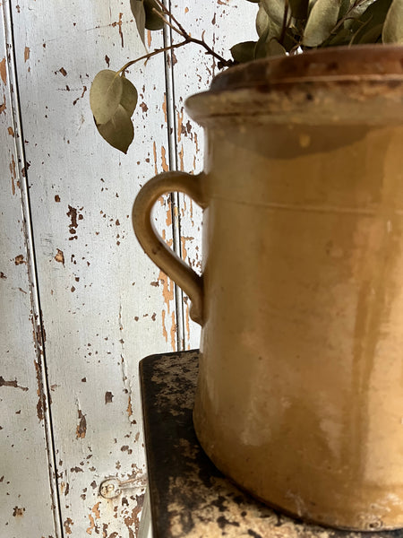 French Yellow Confit Jar