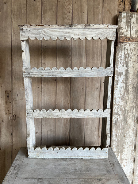 Vintage French Chippy Paint Shelves
