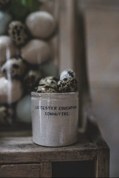 Rare Leicester Education Commitee Transferware Pot