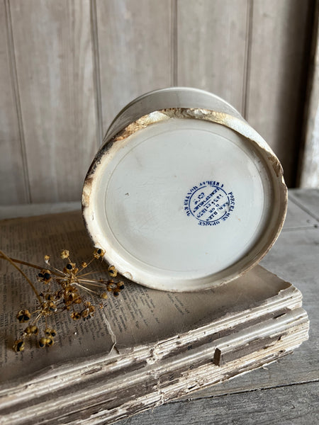 Antique French Wide Jar
