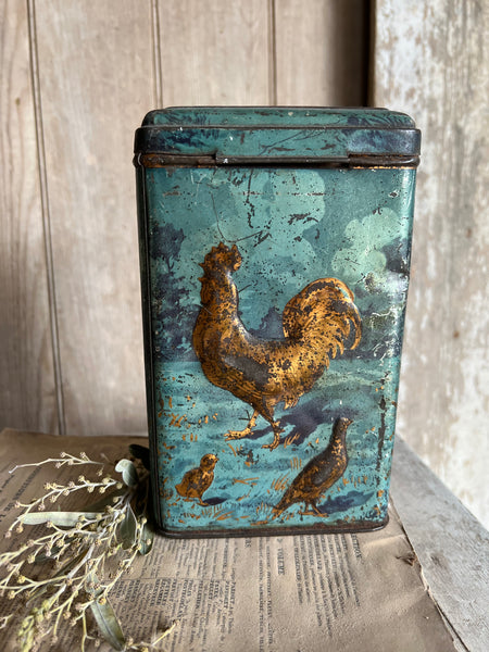 Rustic sugar tin