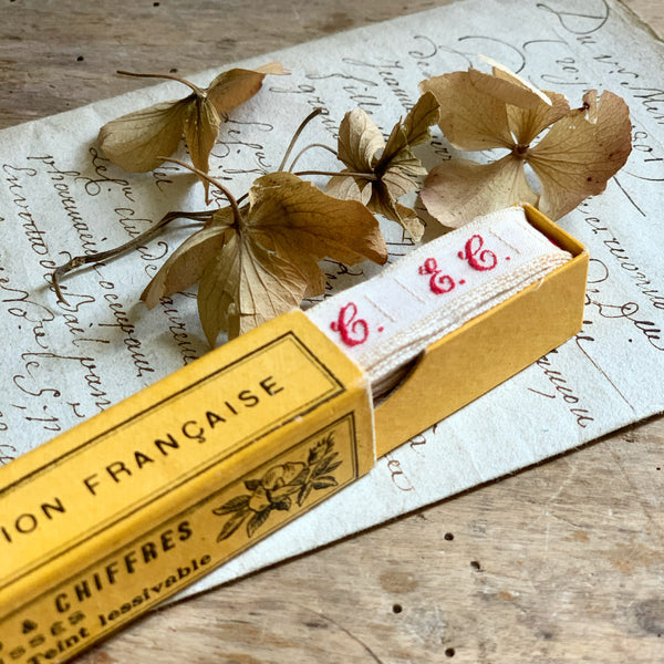 Boxed Monogram French Ribbon